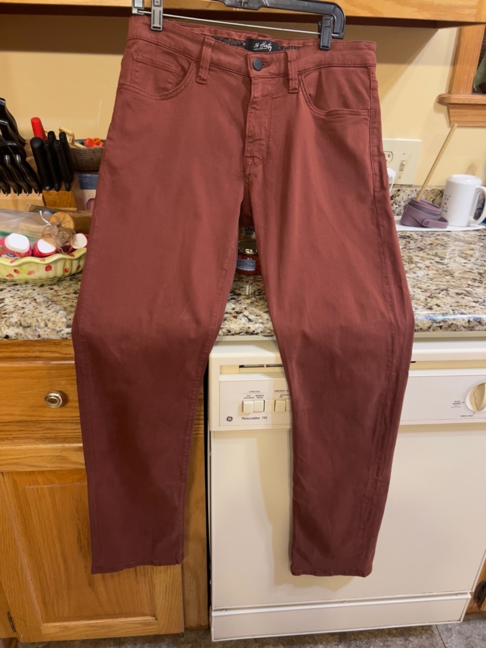 34 Heritage Rust Orange Straight Leg Jeans